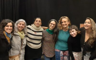Cholufoto con el elenco de Damas Bravas en el Centro Cultural de la Cooperación